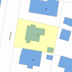 64 Brooks Ave, Newton MA 02460-1508 plot plan