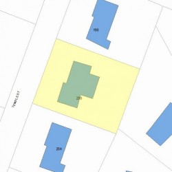 200 Temple St, Newton MA  02465-2316 plot plan