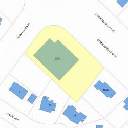 1750 Commonwealth Ave, Newton MA 02465-2823 plot plan