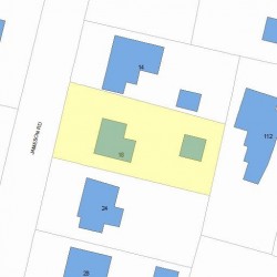 18 Jameson Rd, Newton MA  02458-2601 plot plan