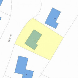 21 Renee Ter, Newton MA  02459-2303 plot plan