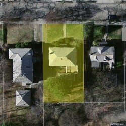 500 Ward St, Newton MA 02459-1136 aerial view