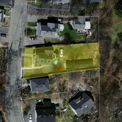 58 Cottage St, Newton MA 02464-1252 aerial view