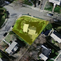16 Lancaster Rd, Newton MA 02458-2626 aerial view