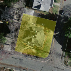 121 Hunnewell Ave, Newton MA 02458-2243 aerial view