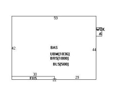 60 Nardell Rd, Newton MA  02459-2821 floor plan