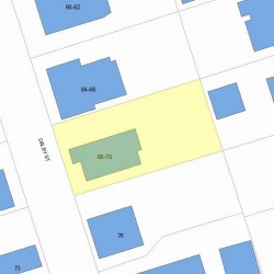 70 Dalby St, Newton MA 02458-1033 plot plan