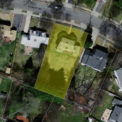 80 Fairway Dr, Newton MA 02465-1715 aerial view