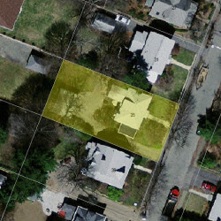 35 Hinckley Rd, Newton MA  02468-1723 aerial view