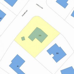 270 Arnold Rd, Newton MA 02459-3047 plot plan