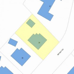 29 Beverly Rd, Newton MA 02461-1112 plot plan