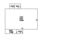 64 Maplewood Ave, Newton MA  02459-2526 floor plan