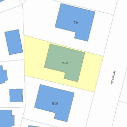 15 Holland St, Newton MA 02458-1820 plot plan