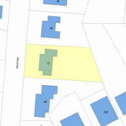 62 Davis Ave, Newton MA 02465-1924 plot plan