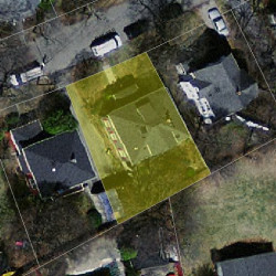 34 Oak Ter, Newton MA  02461-1409 aerial view