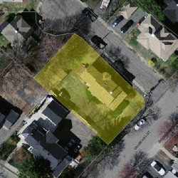 53 Churchill St, Newton MA 02460-1443 aerial view