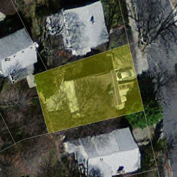 9 Harrington St, Newton MA 02460-1525 aerial view