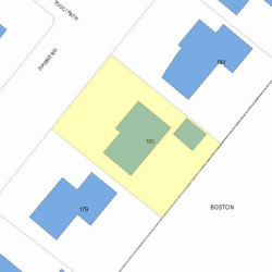 185 Spiers Rd, Newton MA 02459-3717 plot plan