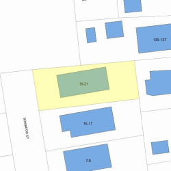 19 Bonwood St, Newton MA  02460-2203 plot plan