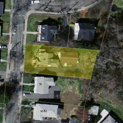 46 Cloverdale Rd, Newton MA 02461-1811 aerial view