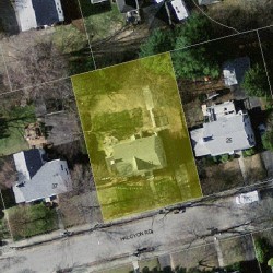 31 Halcyon Rd, Newton MA 02459-2431 aerial view