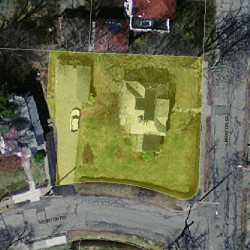 77 Morton St, Newton MA  02459-1028 aerial view