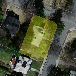 3 Bradford Rd, Newton MA 02461-1003 aerial view