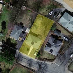 54 Greenough St, Newton MA 02465-2213 aerial view