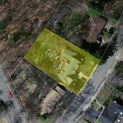 53 Druid Hill Rd, Newton MA  02461-2040 aerial view