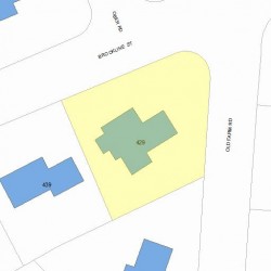 429 Brookline St, Newton MA 02459-3143 plot plan