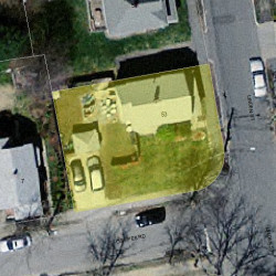 53 Linden St, Newton MA 02464-1430 aerial view