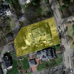 59 Prince St, Newton MA 02465-2610 aerial view