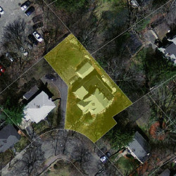 18 Westview Ter, Newton MA  02465-2345 aerial view