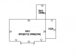 138 Farwell St, Newton MA  02460-1066 floor plan