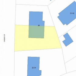 26 Cherry St, Newton MA 02465-1237 plot plan