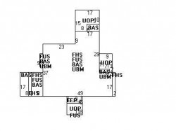 219 Parker St, Newton MA 02459-2550 floor plan