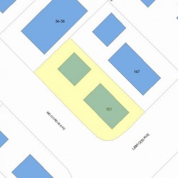 151 Linwood Ave, Newton MA 02460-1428 plot plan