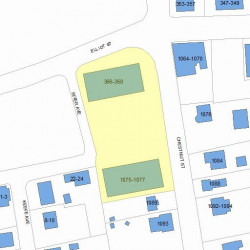1075 Chestnut St, Newton MA 02464-1355 plot plan