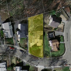 109 Atwood Ave, Newton MA  02460-2201 aerial view