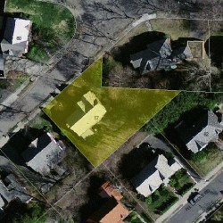 57 Gralynn Rd, Newton MA 02459-1342 aerial view
