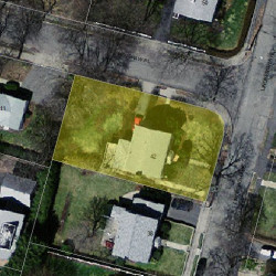 42 Lindbergh Ave, Newton MA  02465-1651 aerial view