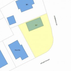 367 Albemarle Rd, Newton MA  02460-1358 plot plan