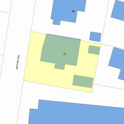 68 Brooks Ave, Newton MA 02460-1508 plot plan