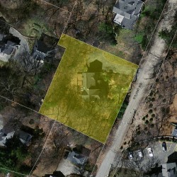 67 Studio Rd, Newton MA  02466-2808 aerial view