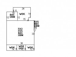 167 Woodward St, Newton MA 02461-1343 floor plan