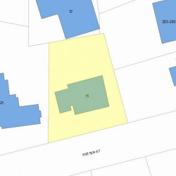 15 Foster St, Newton MA  02460-1510 plot plan