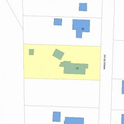 62 Windsor Rd, Newton MA  02468-1505 plot plan