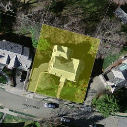 11 Lancaster Rd, Newton MA 02458-2625 aerial view