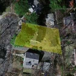 63 Pine Crest Rd, Newton MA  02459-2143 aerial view