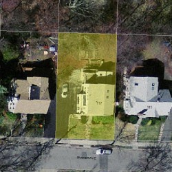 117 Parker Ave, Newton MA  02461-1814 aerial view
